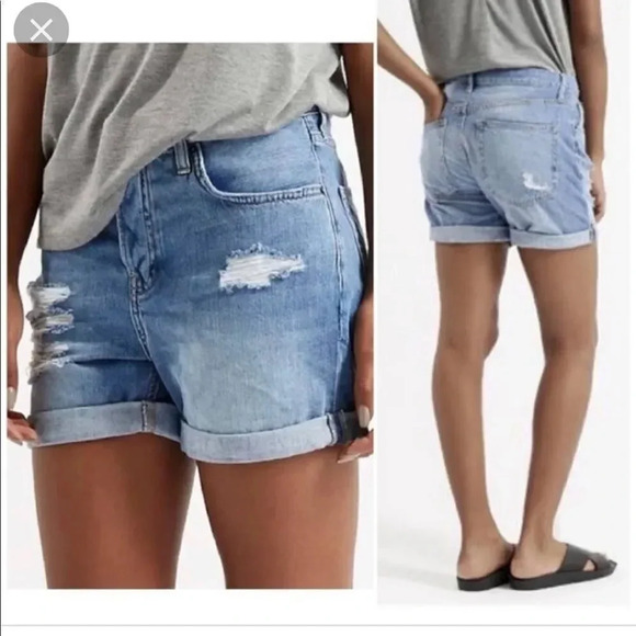 Topshop Moto Hayden Ripped shorts - Picture 2 of 13